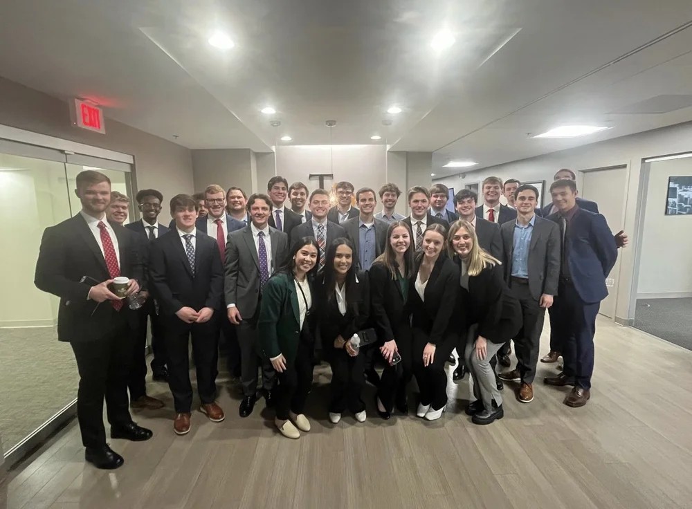 Delta Sigma Pi group.